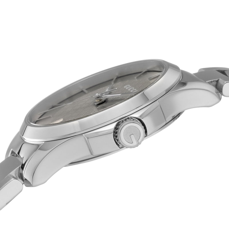 Gucci G Timeless Brown Dial Silver Steel Strap Watch For Women - YA126526 Buy Now By Gucci
