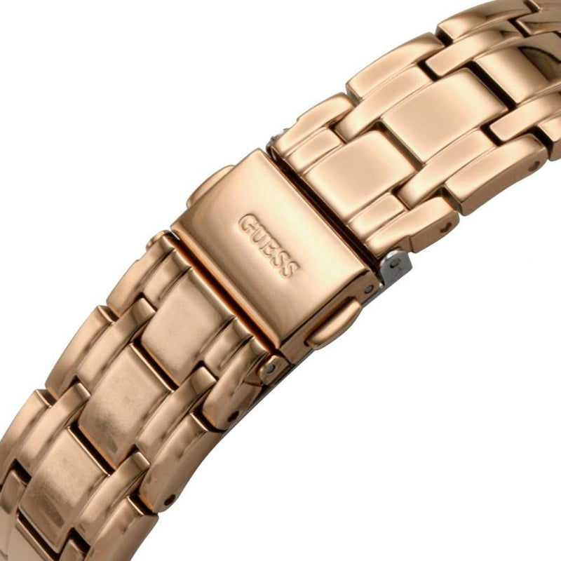 Guess Cosmo Diamonds Silver Dial Rose Gold Steel Strap Watch For Women - GW0033L3 Buy Now By Guess
