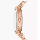 Michael Kors Parker Three-Hand Mother of Pearl White Dial Rose Gold Steel Strap Watch For Women - MK4695 Buy Now By Michael Kors