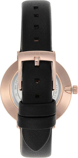Michael Kors Pyper Three Hand White Dial Black Leather Strap Watch For Women - MK2835 Buy Now By Michael Kors