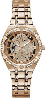 Guess Allara Quartz Rose Gold Dial Rose Gold Steel Strap Watch For Women - GW0604L3 Buy Now By Guess