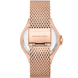 Michael Kors Lennox Three Hand Rose Gold Dial Rose Gold Mesh Strap Watch For Women - MK7336 Buy Now By Michael Kors