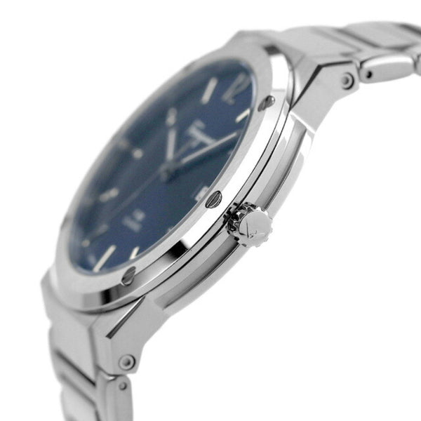 Shop Salvatore Ferragamo F-80 Classic Blue Dial Silver Steel Strap Watch for Men - SFDT01320 in USA