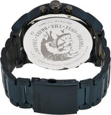Shop Diesel Daddy 2.0 Chronograph Quartz Grey Dial Blue Steel Strap Watch For Men - DZ7414 in USA