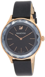 Swarovski Octea Nova Grey Dial Grey Leather Strap Watch for Women - 5295358 Buy Now By Swarovski
