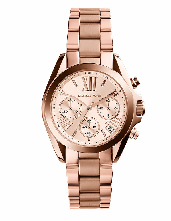 Michael Kors Runway Chronograph Rose Gold Dial Rose Gold Steel Strap Watch For Women - MK5778 Buy Now By Michael Kors