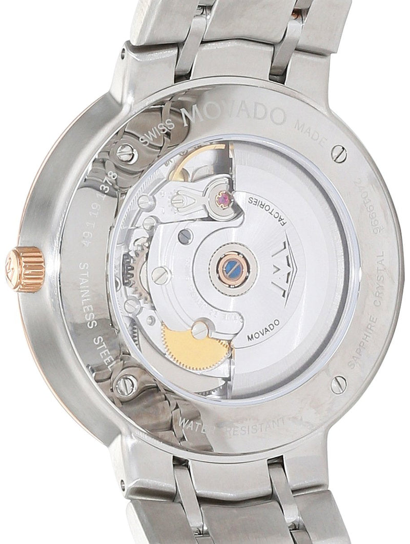 Movado 1881 Automatic Silver Dial Two Tone Steel Strap Watch For Men - 607063 Buy Now By Movado