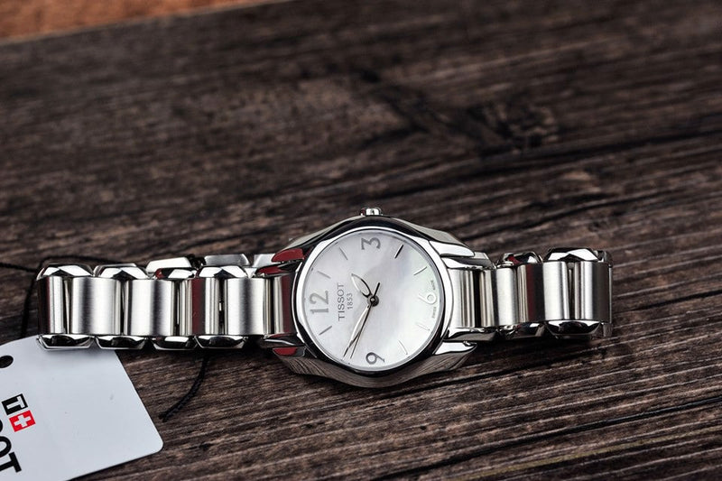 Tissot T Wave Mother of Pearl Dial Two Tone Steel Strap Watch For Women - T023.210.11.117.00 Buy Now By Tissot