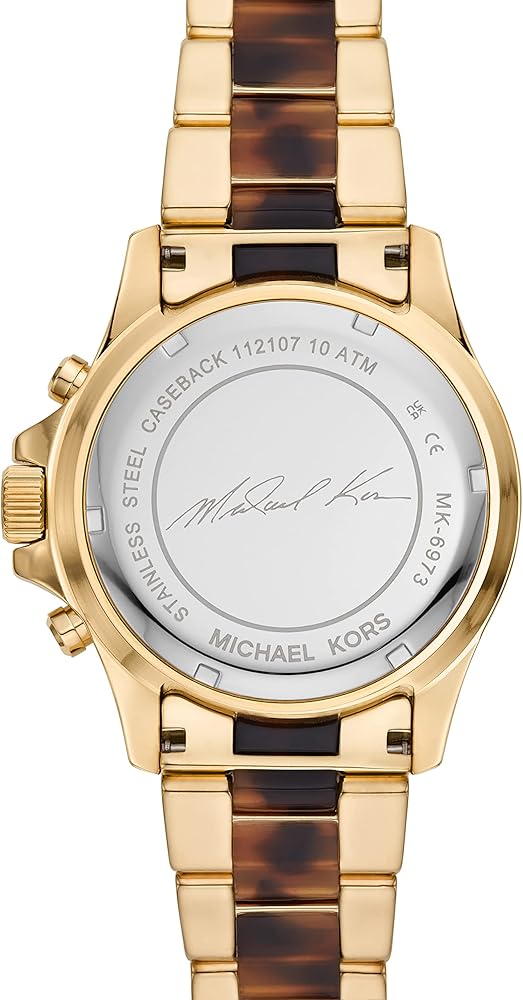 Michael Kors Everest Chronograph Brown Dial Two Tone Steel Strap Watch For Women - MK6973 Buy Now By Michael Kors