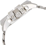 Diesel Mega Chief Chronograph Blue Dial Silver Steel Strap Watch For Men - DZ4417
