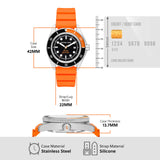 Michael Kors Maritime Three-Hand Analog Black Dial Orange Silicone Strap Watch for Men - MK9157 Buy Now By Michael Kors