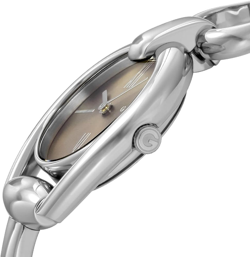 Gucci Horsebit Collection Quartz Brown Dial Silver Steel Strap Watch For Women - YA139501 Buy Now By Gucci