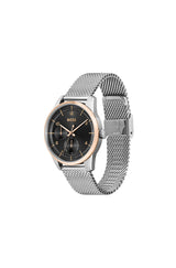 Hugo Boss Sophio Black Dial Silver Mesh Bracelet Watch for Men -1513961 Buy Now By Hugo Boss