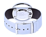 Calvin Klein Glam Transparent Silver Dial Grey Leather Strap Watch for Women - K9423193 Buy Now By Calvin Klein