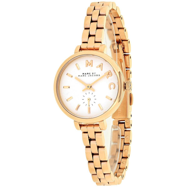 Marc Jacobs Sally White Dial Rose Gold Steel Strap Watch for Women - MBM8643 Buy Now By Marc Jacobs
