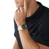 Michael Kors Lexington Quartz Green Dial Two Tone Steel Strap Watch For Men - MK9063 Buy Now By Michael Kors