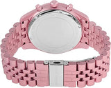 Shop Michael Kors Lexington Chronograph Pink Dial Pink Steel Strap Watch for Women - MK8792 in USA