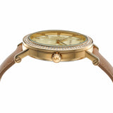 Michael Kors Corey Analog Gold Dial Brown Leather Strap Watch for Women - MK2986 Buy Now By Michael Kors