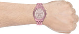 Shop Michael Kors Lexington Chronograph Pink Dial Pink Steel Strap Watch for Women - MK8792 in USA