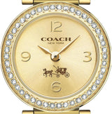 Coach Dress Crystals Gold Dial Gold Steel Strap Watch For Women - 14502202 Buy Now By Coach