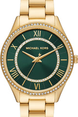 Michael Kors Lauryn Analog Green Dial Gold Steel Strap Watch for Women - MK4737 Buy Now By Michael Kors