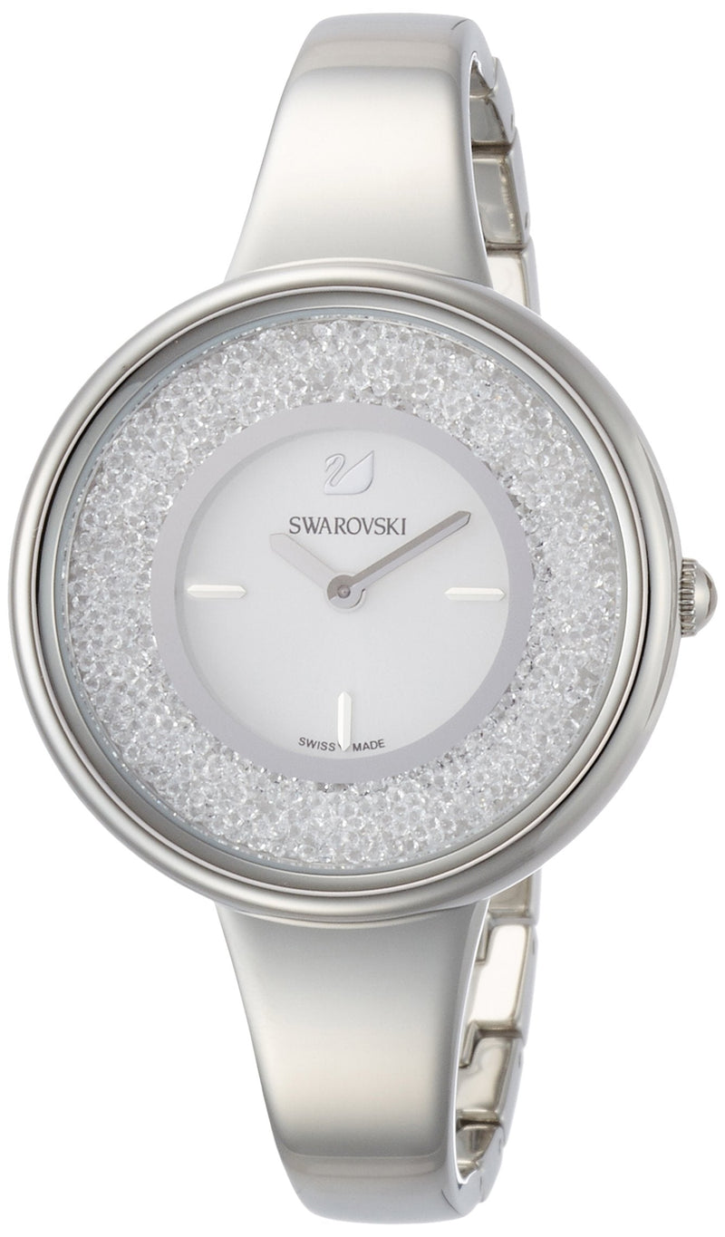 Swarovski Crystalline Pure Silver Dial Silver Steel Strap Watch for Women - 5269256 Buy Now By Swarovski