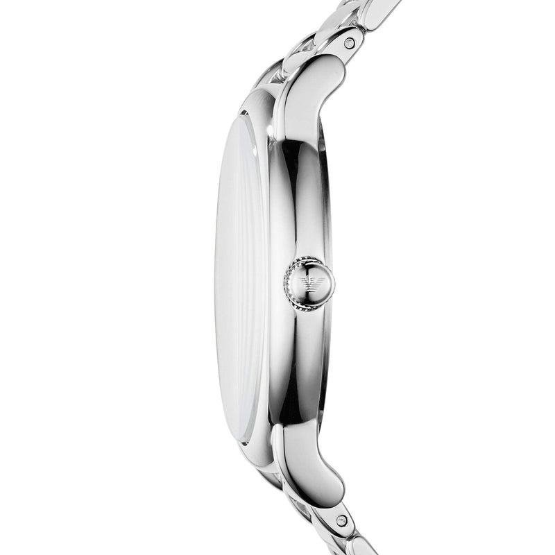 Emporio Armani Gianni T Bar Dark Blue Dial Silver Stainless Steel Watch For Women - AR11091 Buy Now By Emporio Armani