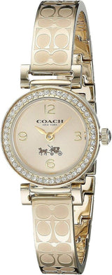 Coach Dress Crystals Gold Dial Gold Steel Strap Watch For Women - 14502202 Buy Now By Coach