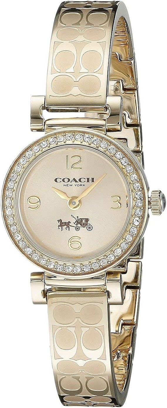 Coach Dress Crystals Gold Dial Gold Steel Strap Watch For Women - 14502202 Buy Now By Coach