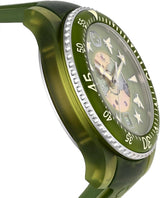 Shop Gucci Dive Automatic Green Dial Green Rubber Strap Unisex Watch - YA136345 in USA