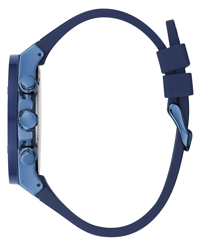 Shop Guess Poseidon Blue Dial Blue Rubber Strap Watch for Men - GW0057G3 in USA