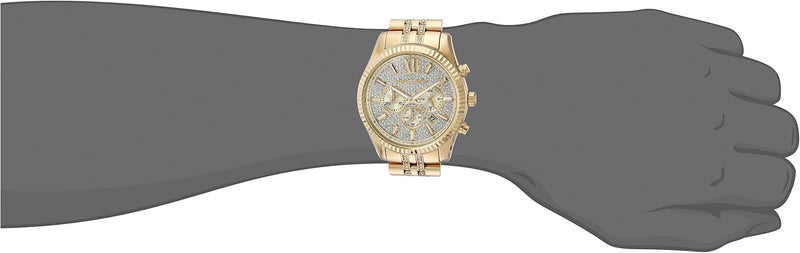 Michael Kors Lexington Chronograph Gold Dial Gold Steel Strap Watch For Men - MK8579 Buy Now By Michael Kors
