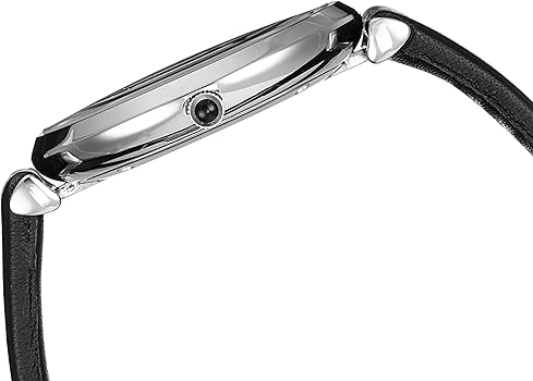 Emporio Armani Retro Analog Quartz Silver Dial Black Leather Strap Watch For Men - AR1674 Buy Now By Emporio Armani