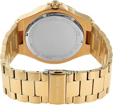 Michael Kors Berkley Chronograph Black Dial Gold Steel Strap Watch For Women - MK7414 Buy Now By Michael Kors