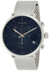 Calvin Klein High Noon Chronograph Blue Dial Silver Mesh Bracelet Watch for Men - K8M2712N Buy Now By Calvin Klein