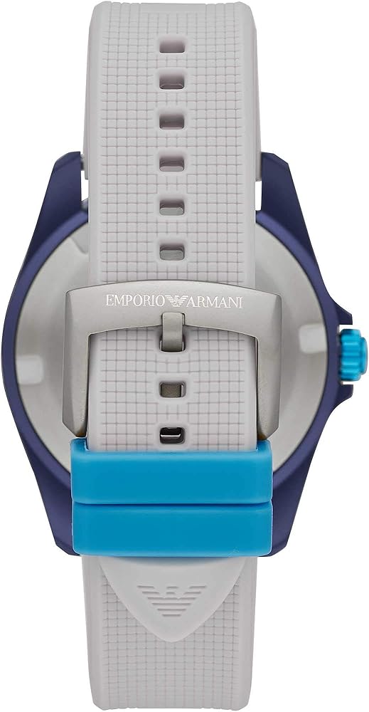 Emporio Armani Sigma Analog Orange Dial Grey Silicone Strap Watch For Men - AR11218 Buy Now By Emporio Armani