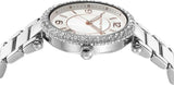 Michael Kors Parker Three Hand Mother of Pearl White Dial Silver Steel Strap Watch For Women - MK4694 Buy Now By Michael Kors