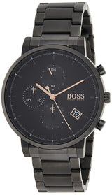 Shop Hugo Boss Integrity Black Dial Black Steel Strap Watch for Men - 1513780 in USA