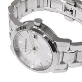 Burberry The City White Dial Silver Steel Strap Watch for Women - BU9100