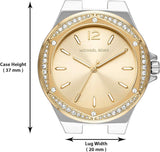 Michael Kors Lennox Three-Hand Gold Dial Two Tone Steel Strap Watch For Women - MK6988 Buy Now By Michael Kors