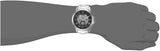 Fossil Grant Skeleton Black Dial Silver Steel Strap Watch for Men - ME3055