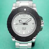 Emporio Armani Bracelet Collection Black Dial Silver Steel Strap Watch For Men - AR5970 Buy Now By Emporio Armani