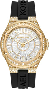 Michael Kors Lennox Three Hand Crystals Silver Dial Black Silicone Strap Watch For Women - MK7247 Buy Now By Michael Kors