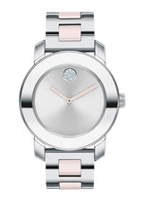 Shop Movado Bold Silver Dial Two Tone Steel Strap Watch for Women - 3600702 in USA