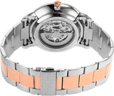 Fossil Neutra Automatic Skeleton White Dial Two Tone Steel Strap Watch for Men - ME3196 Buy Now By Fossil
