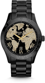 Michael Kors Layton Pave Black Dial Black Steel Strap Watch for Women - MK6091 Buy Now By Michael Kors