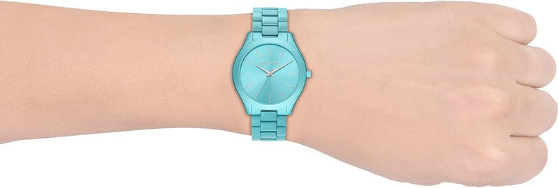 Michael Kors Slim Runway Blue Dial Blue Steel Strap Watch For Women - MK4525 Buy Now By Michael Kors