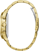 Guess Atlas Chronograph Gold Dial Gold Steel Strap Watch For Men - W0668G4 Buy Now By Guess