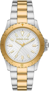 Michael Kors Everest Three Hand Silver Dial Two Tone Steel Strap Watch For Men - MK9141 Buy Now By Michael Kors