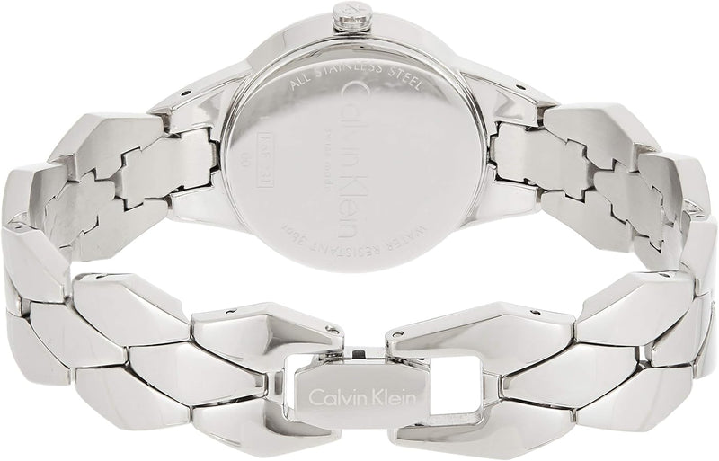 Calvin Klein Snake Silver Dial Silver Steel Strap Watch For Women - K6E23146 Buy Now By Calvin Klein